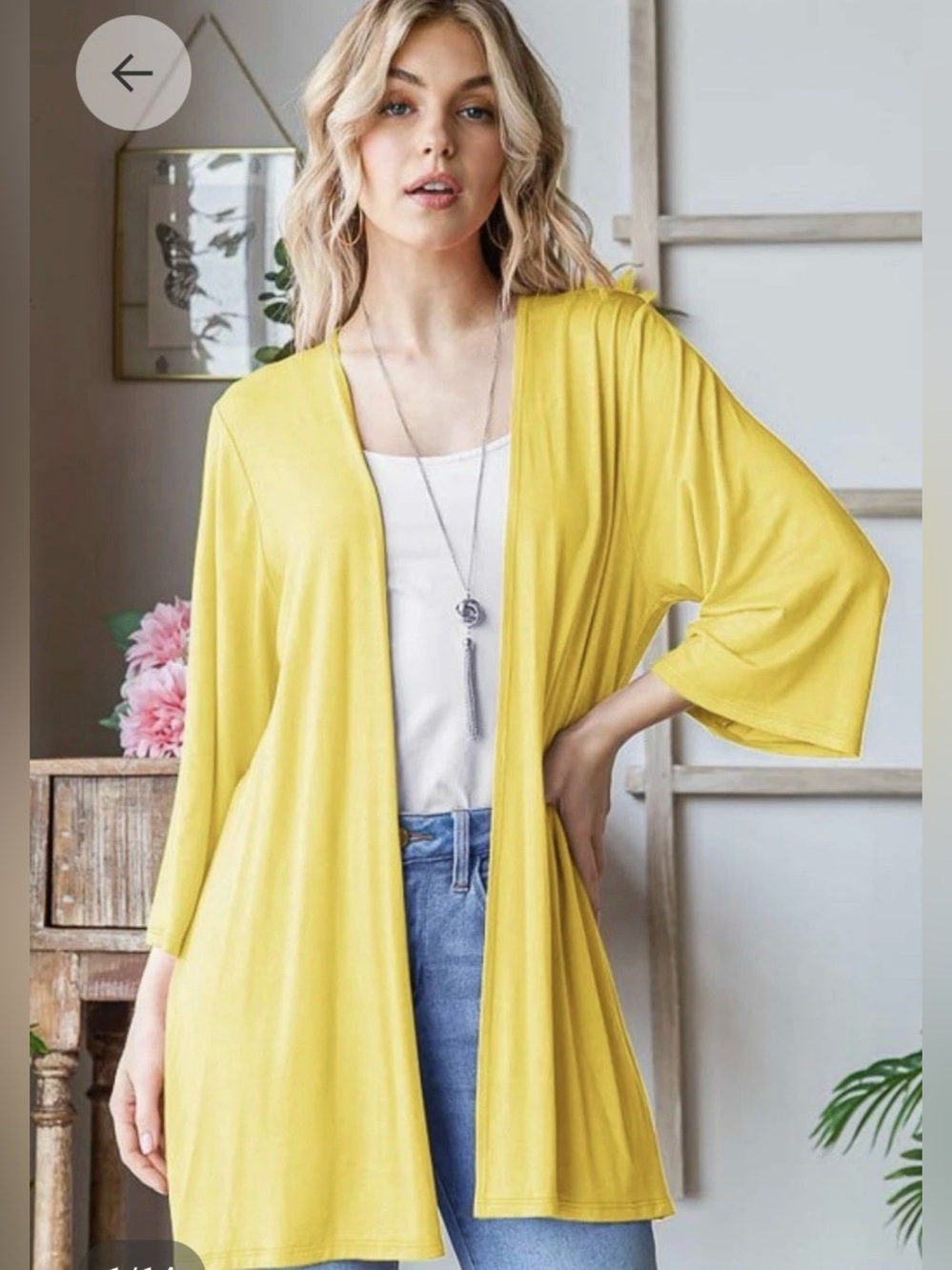 Amalfi Coast Cardigan - Lemon